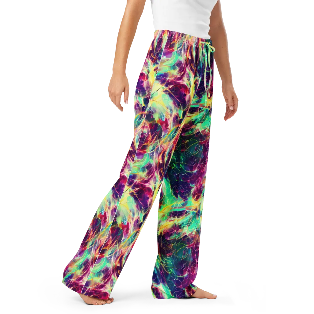 Velvet Radiance on Women's Pajama Pants — Right Front