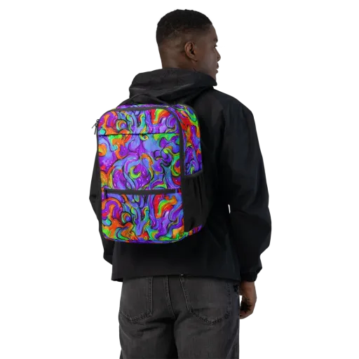 Vivid Meltdown on a Utility Backpack