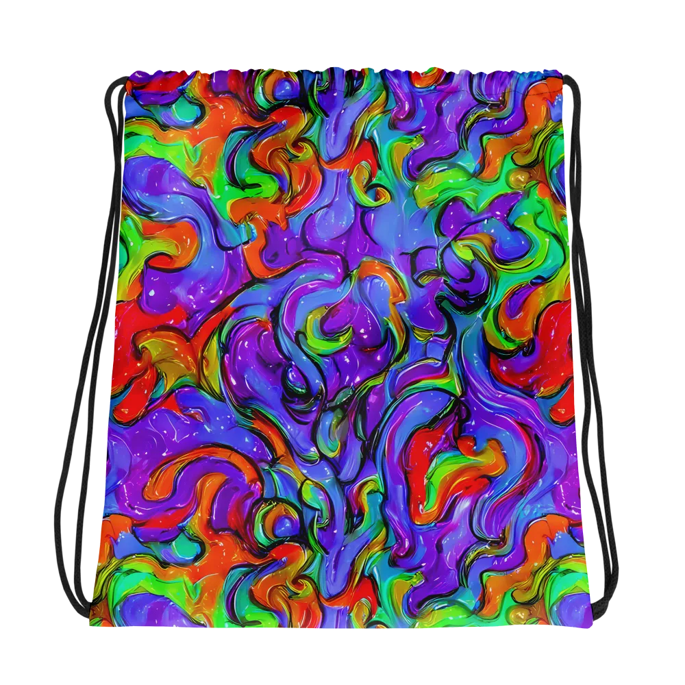 Vivid Meltdown on Drawstring Bag — Photo