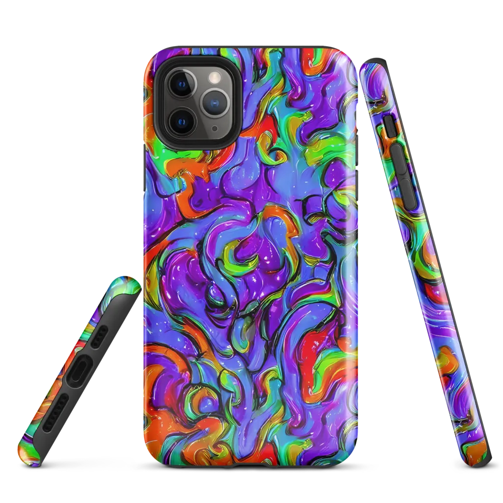 Vivid Meltdown on Tough Case for iPhone® — Front