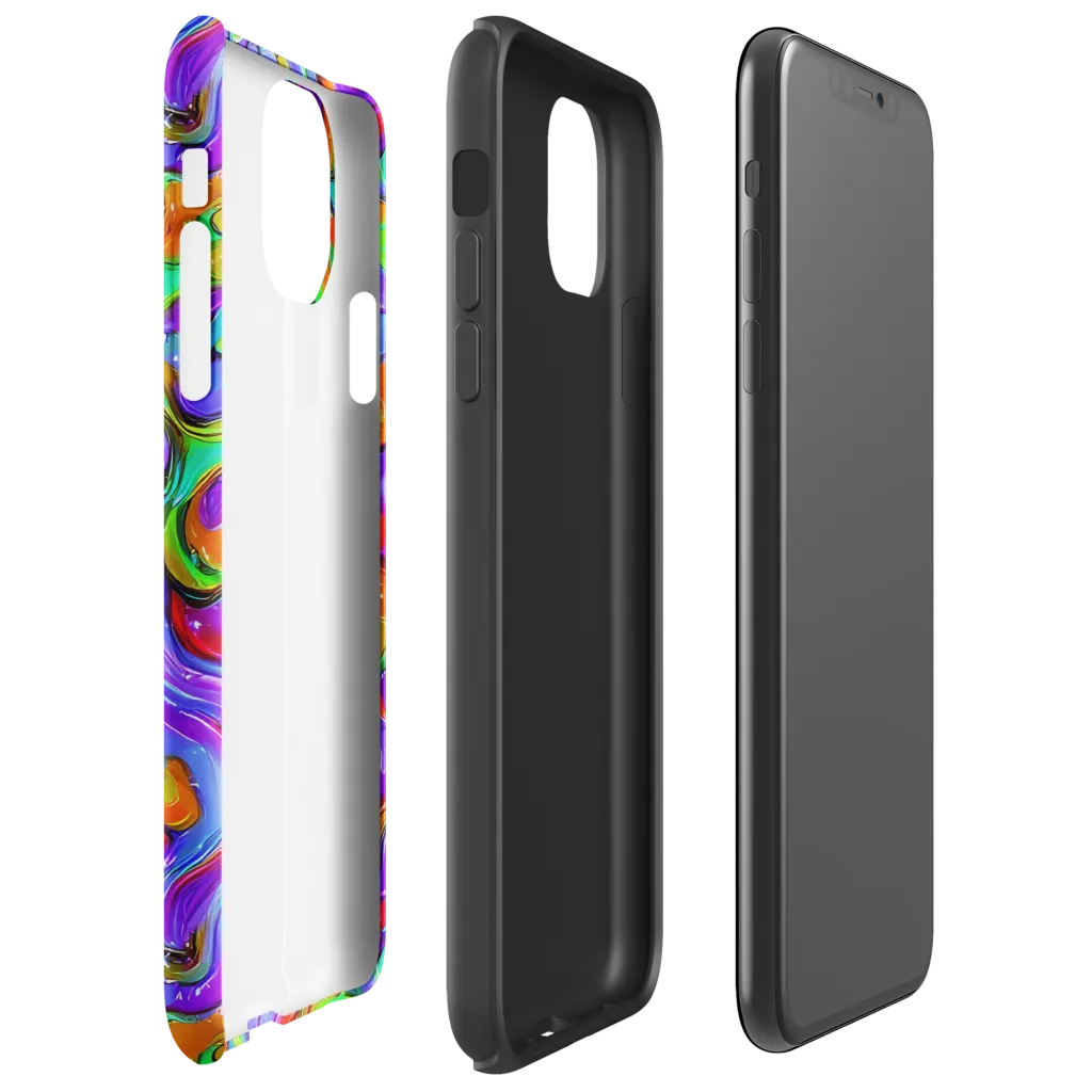 Vivid Meltdown on Tough Case for iPhone® — Right