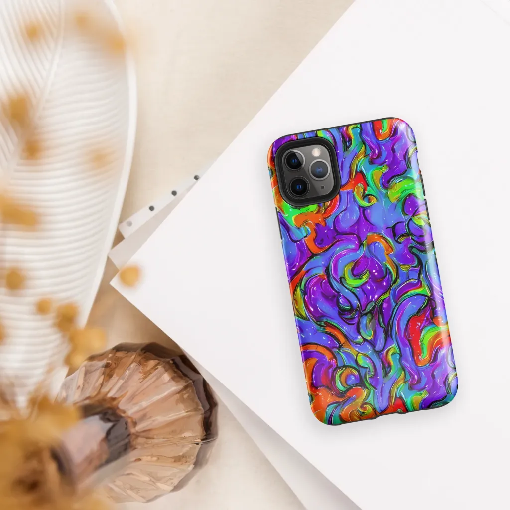 Vivid Meltdown on Tough Case for iPhone® — Front