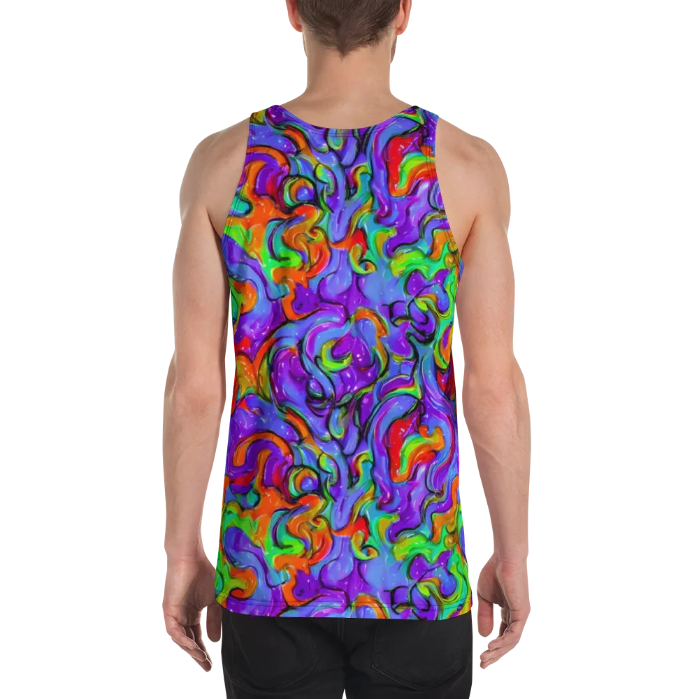 Vivid Meltdown on Men's Tank Top — Back