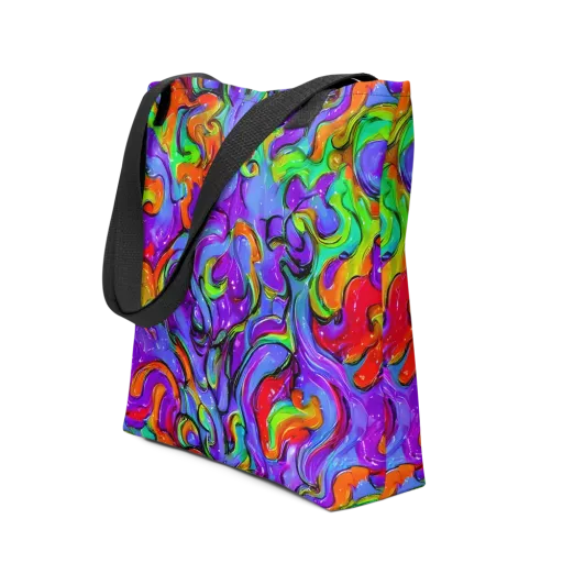 Vivid Meltdown on a Tote Bag