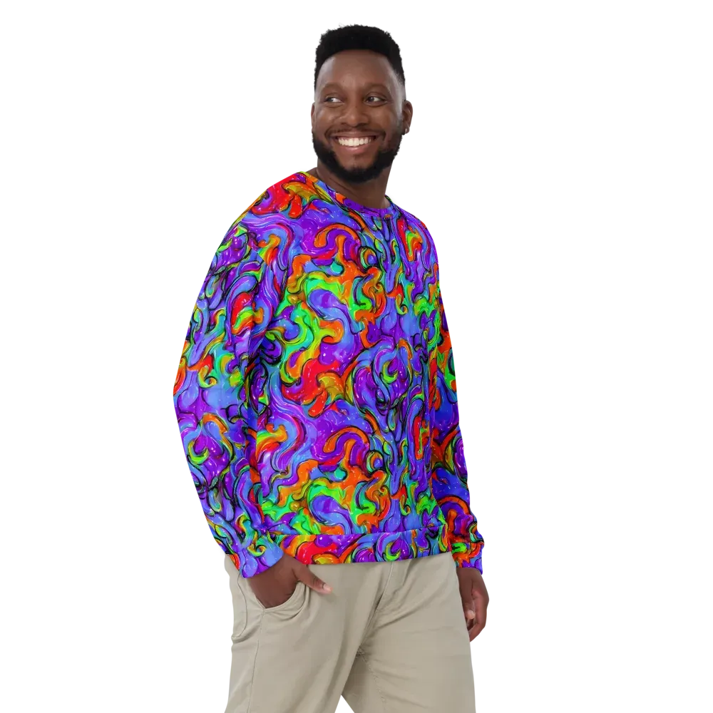 Vivid Meltdown on Sweatshirt — Front