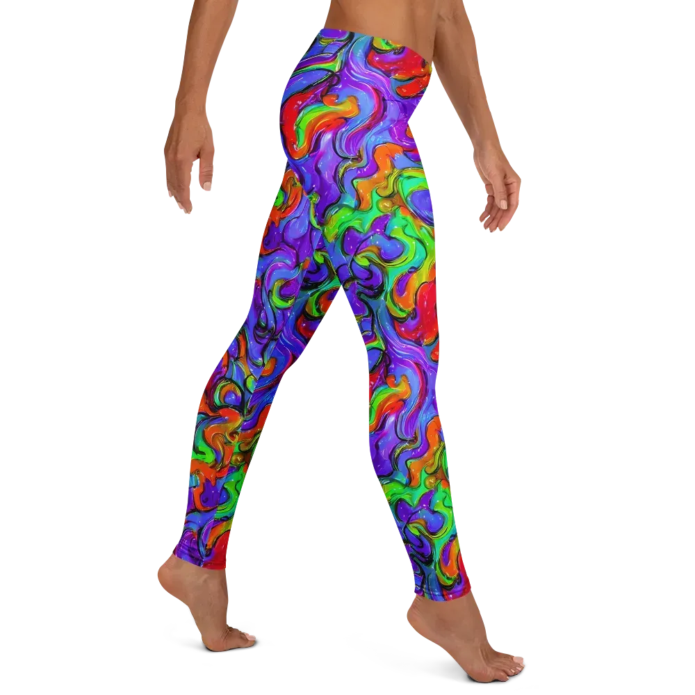 Vivid Meltdown on Leggings — Right