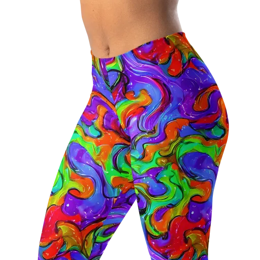 Vivid Meltdown on a Leggings