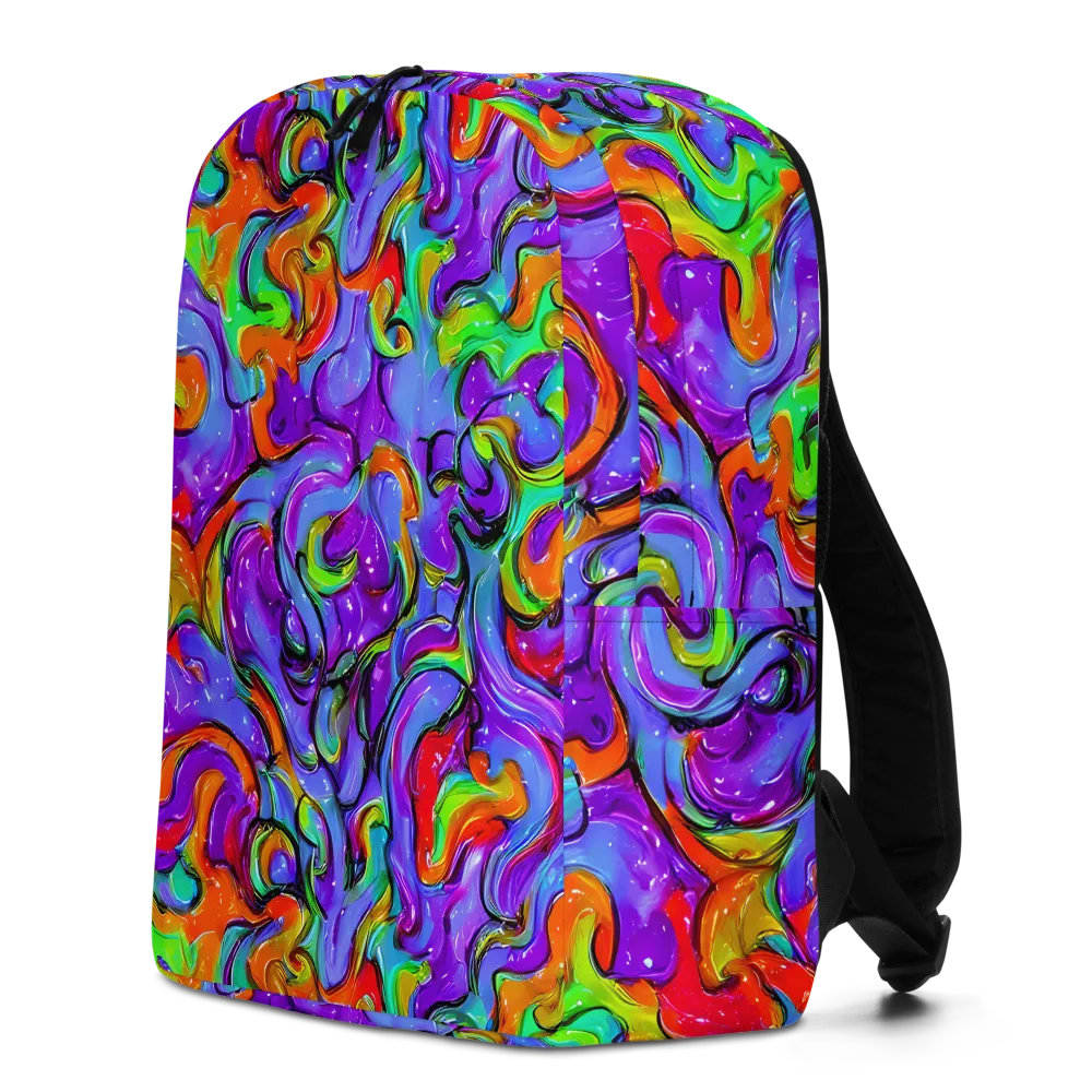 Vivid Meltdown on Minimalist Backpack — Left