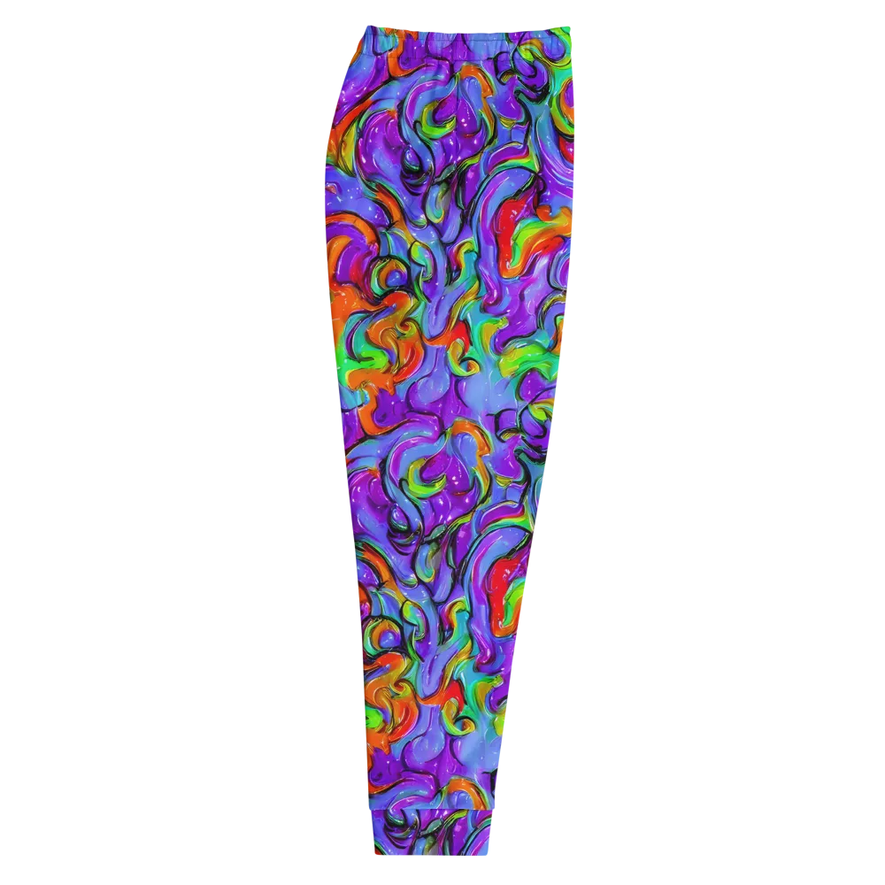 Vivid Meltdown on Men's Joggers — Right