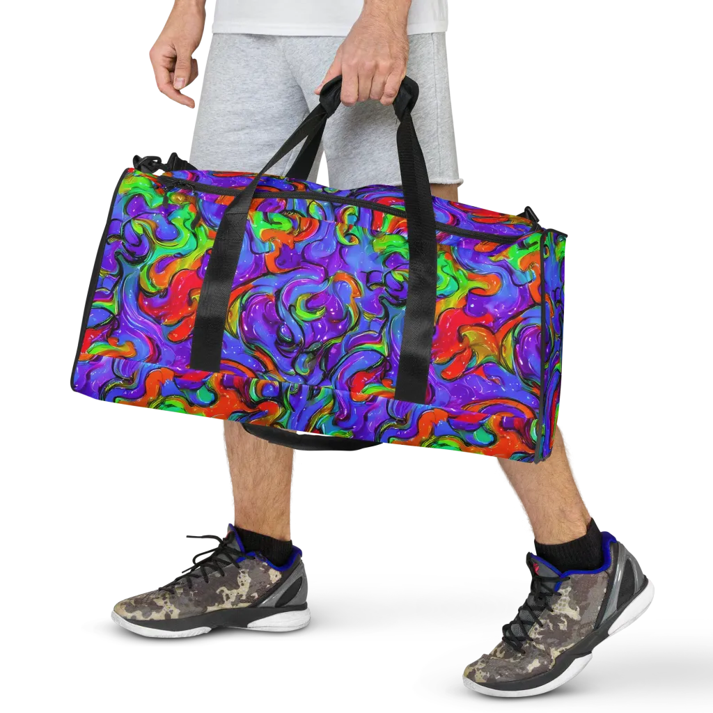 Vivid Meltdown on Duffle Bag — Front