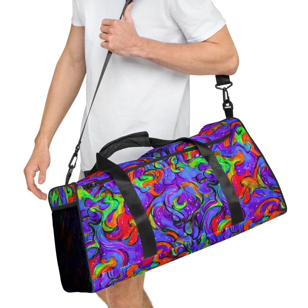 Vivid Meltdown on Duffle Bag — Right Front