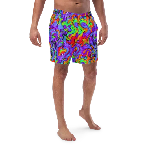 Vivid Meltdown on a Swim Trunks