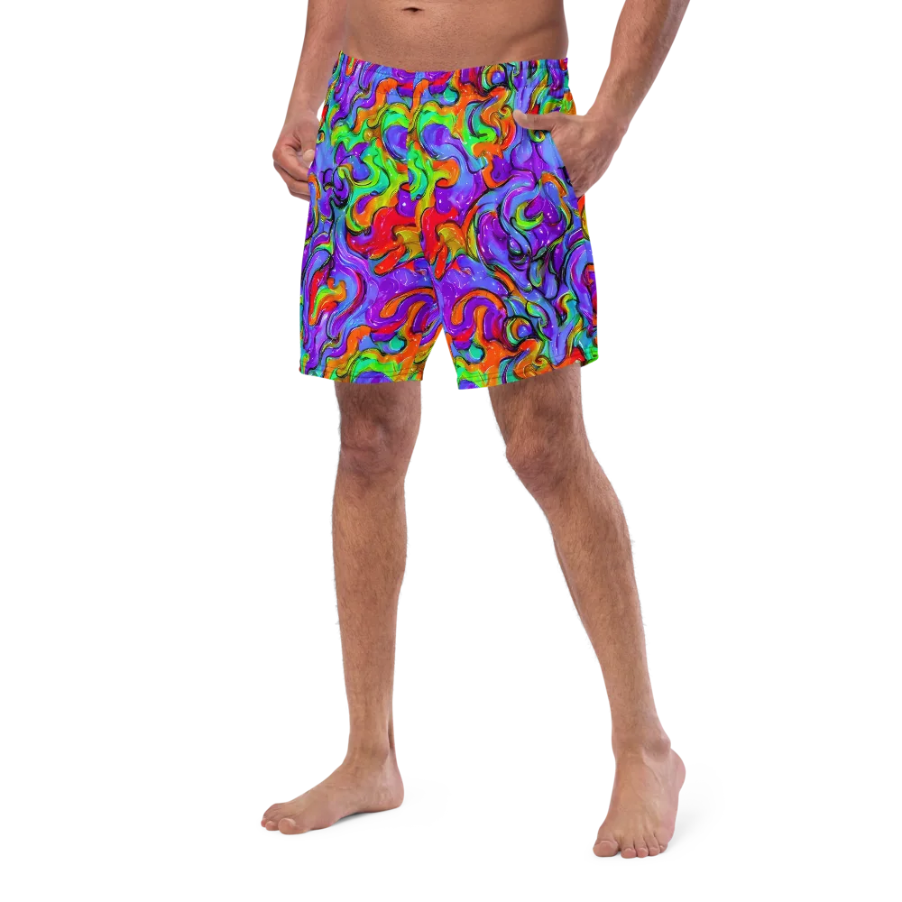 Vivid Meltdown on Swim Trunks — Left Front