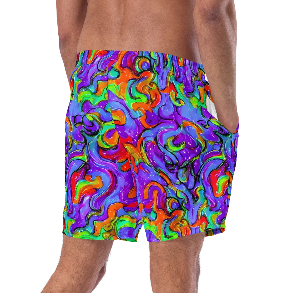 Vivid Meltdown on Swim Trunks — Right Back