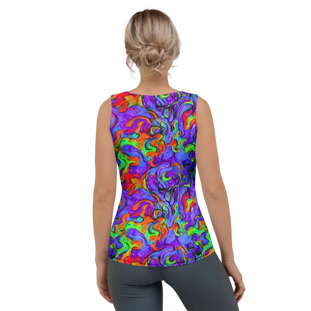 Vivid Meltdown on Women's Tank Top — Back