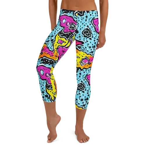 Acid Splash on a Capri Leggings