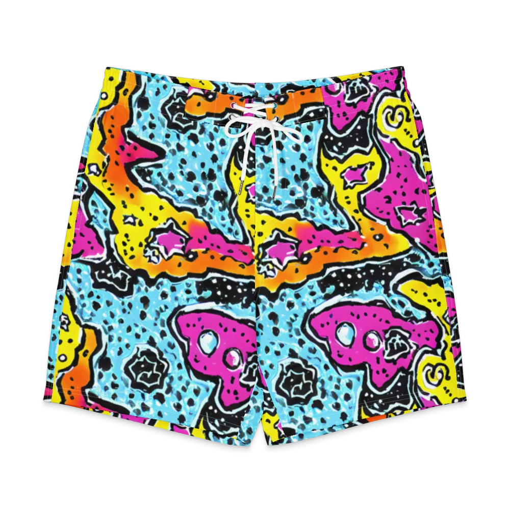 Acid Splash on Men's Board Shorts — Front