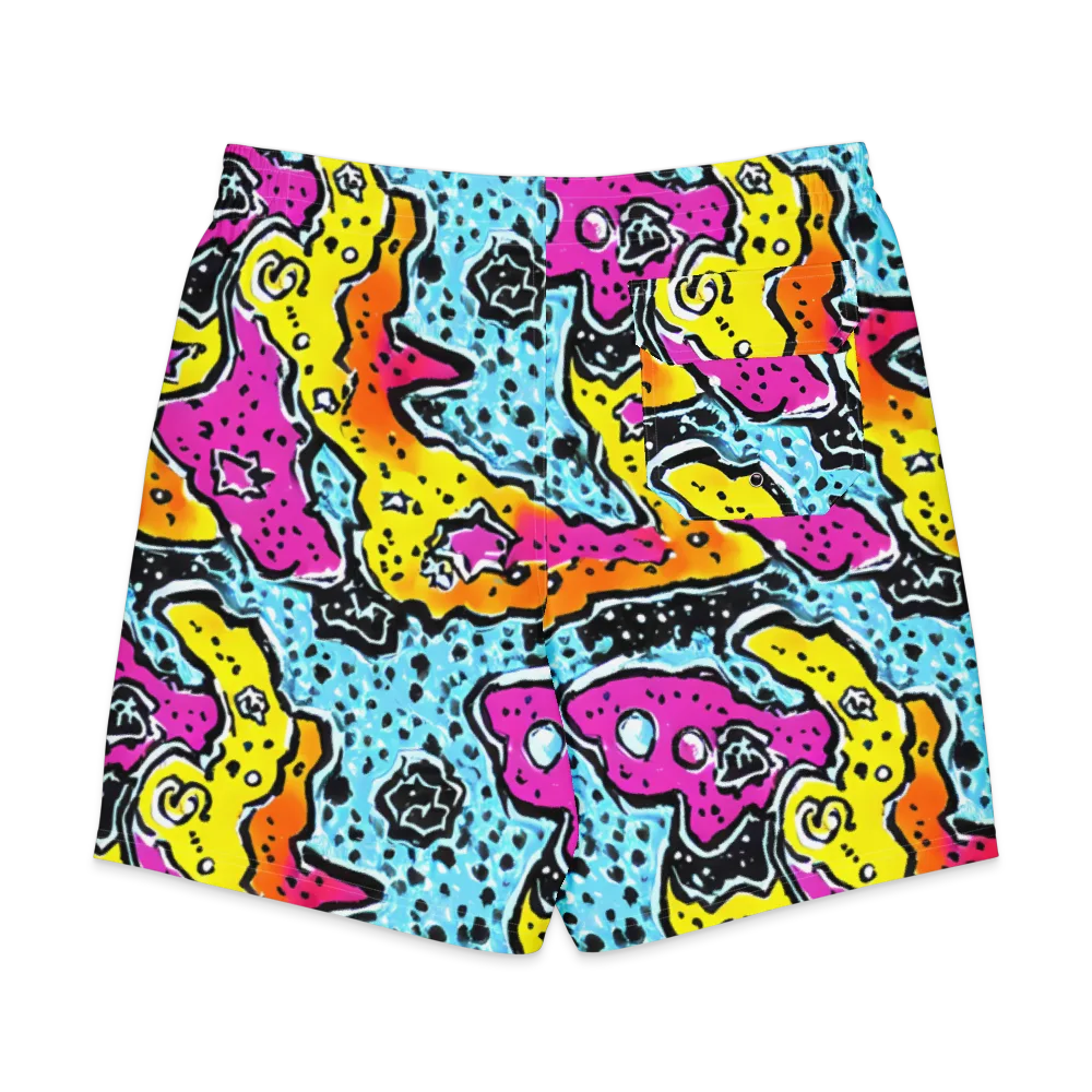 Acid Splash on Men's Board Shorts — Back