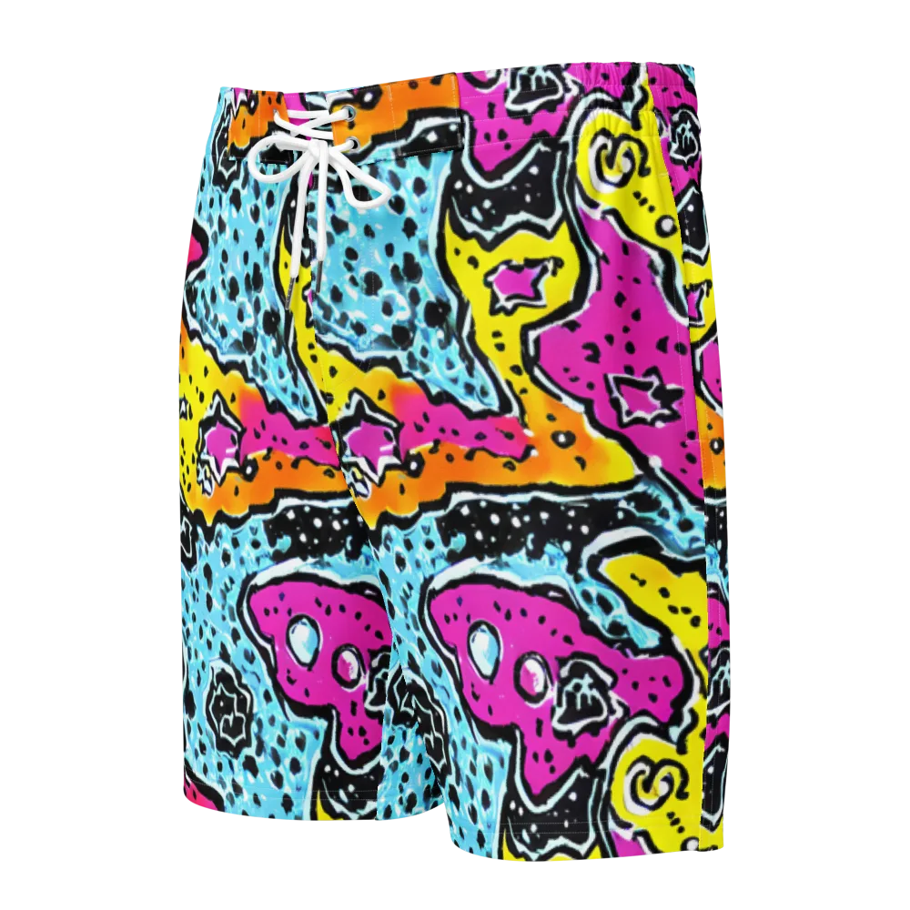 Acid Splash on Men's Board Shorts — Front