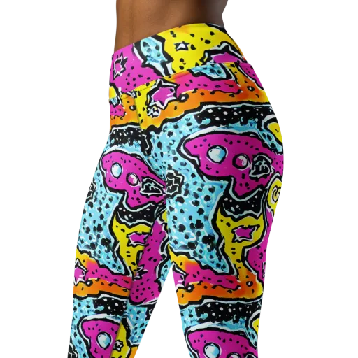 Acid Splash on a Yoga Leggings