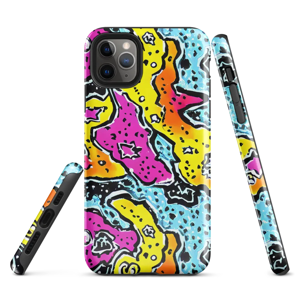 Acid Splash on Tough Case for iPhone® — Front
