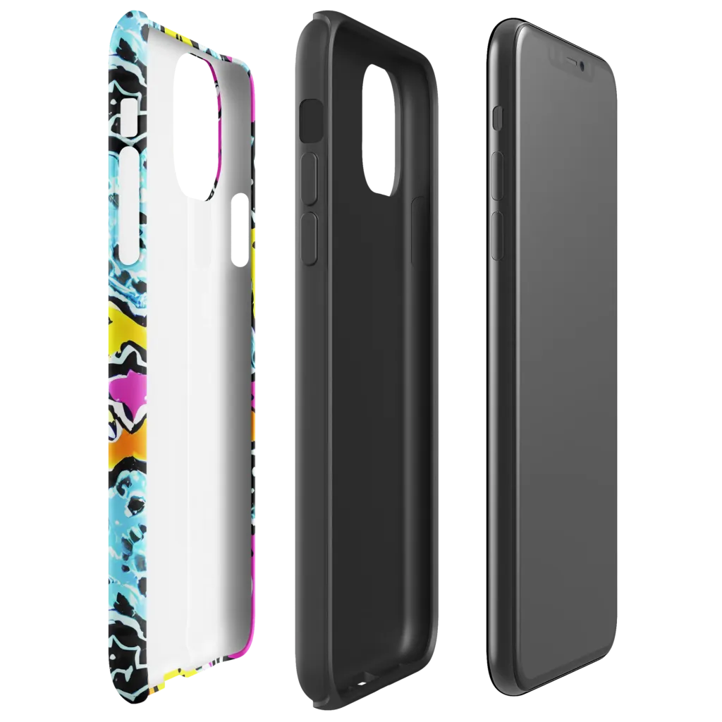 Acid Splash on Tough Case for iPhone® — Right