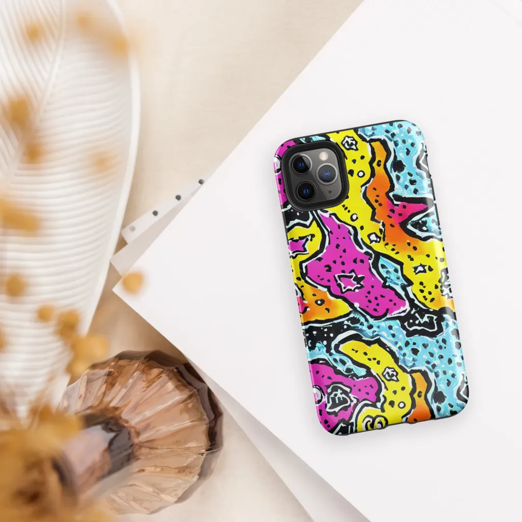 Acid Splash on Tough Case for iPhone® — Front