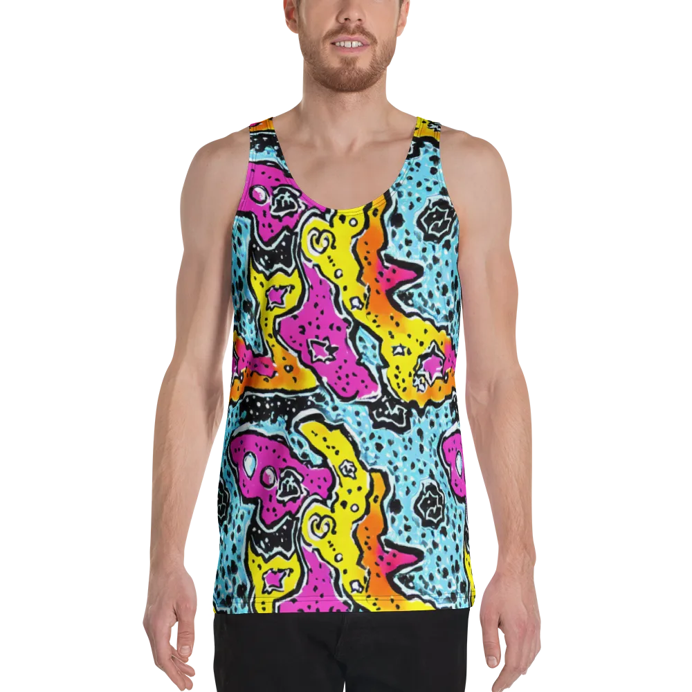 Acid Splash on Men's Tank Top — Front