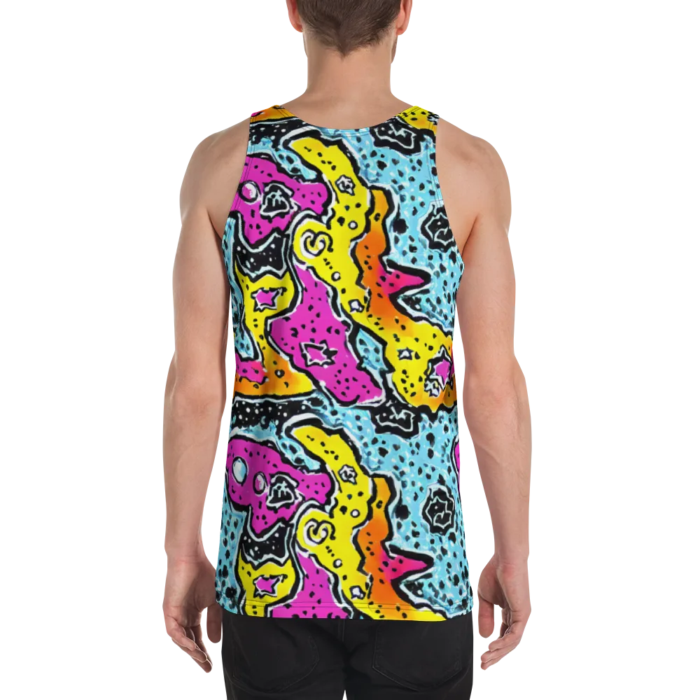 Acid Splash on Men's Tank Top — Back