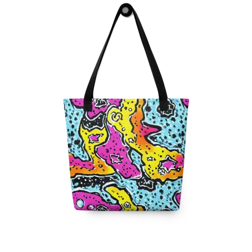 Acid Splash on a Tote Bag