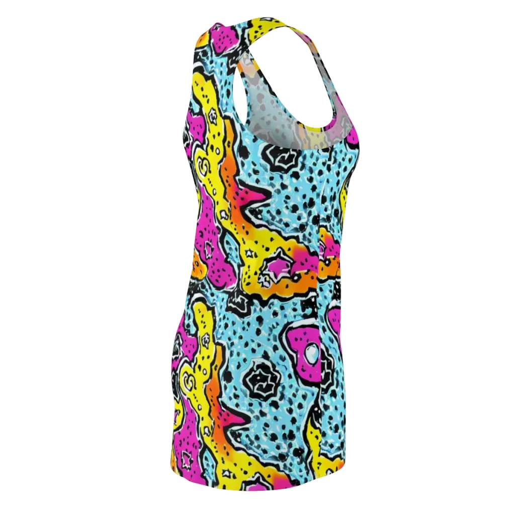 Acid Splash on Racerback Dress — Back Side