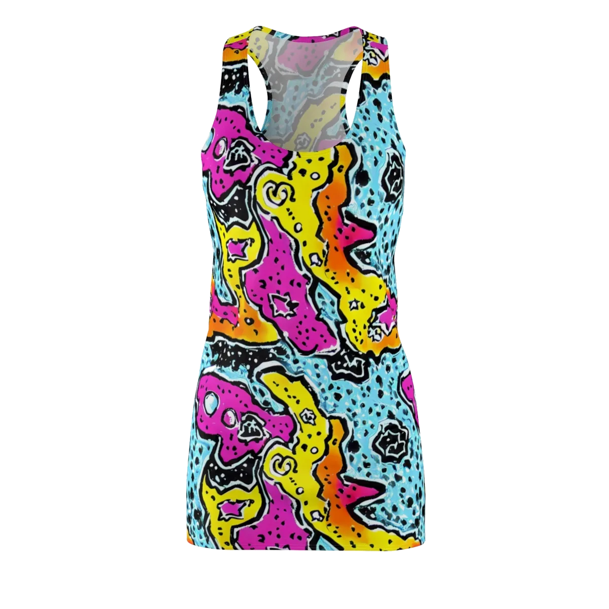 Acid Splash on Racerback Dress — Front