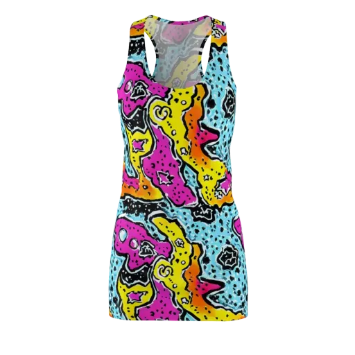 Acid Splash on a Racerback Dress