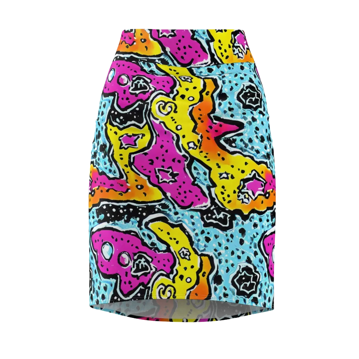 Acid Splash on Pencil Skirt — Front
