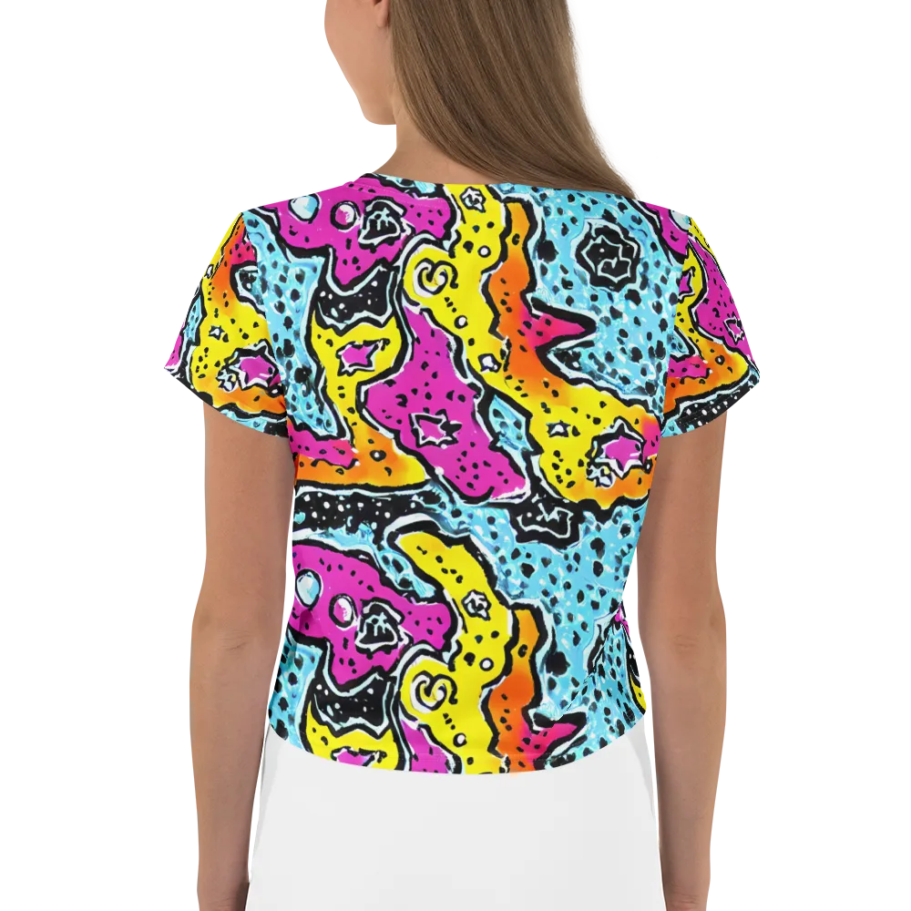 Acid Splash on Crop Tee — Back