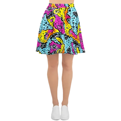 Acid Splash on a Skater Skirt