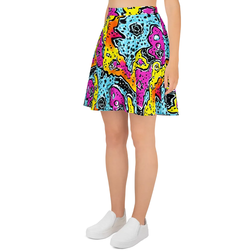 Acid Splash on Skater Skirt — Left