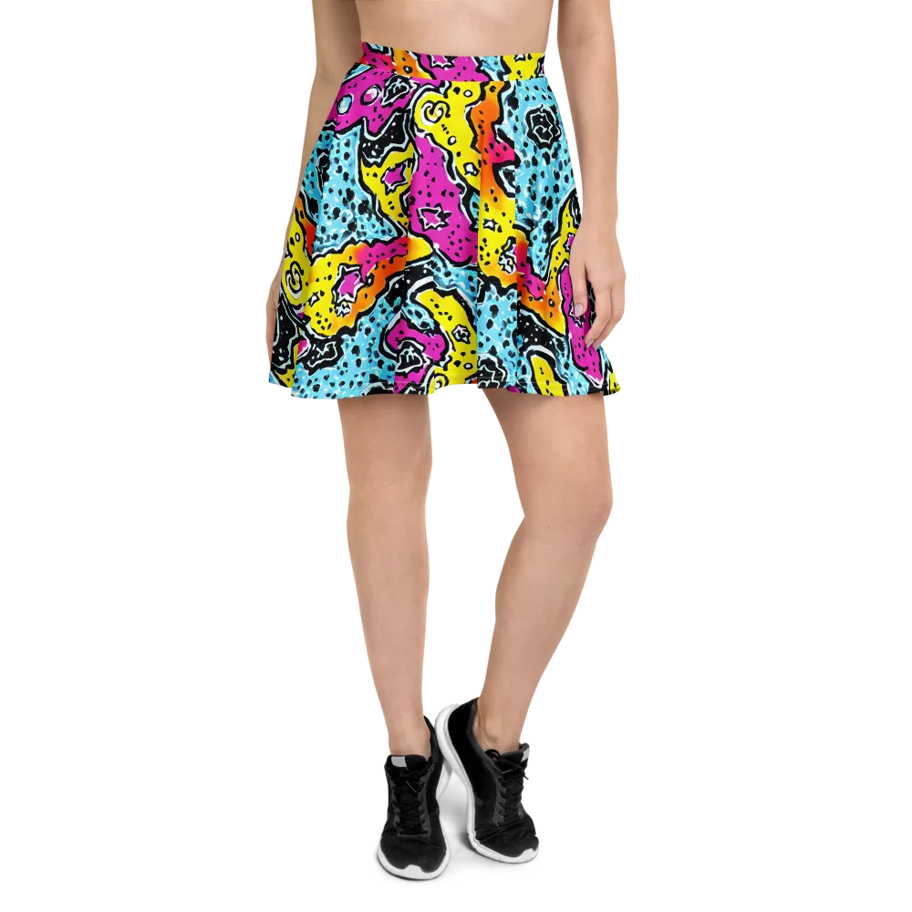 Acid Splash on Skater Skirt — Front