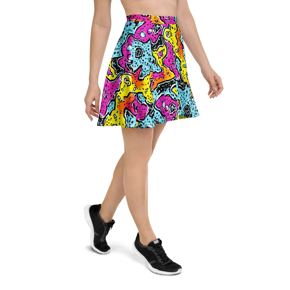 Acid Splash on Skater Skirt — Right