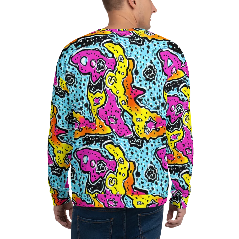 Acid Splash on Sweatshirt — Back