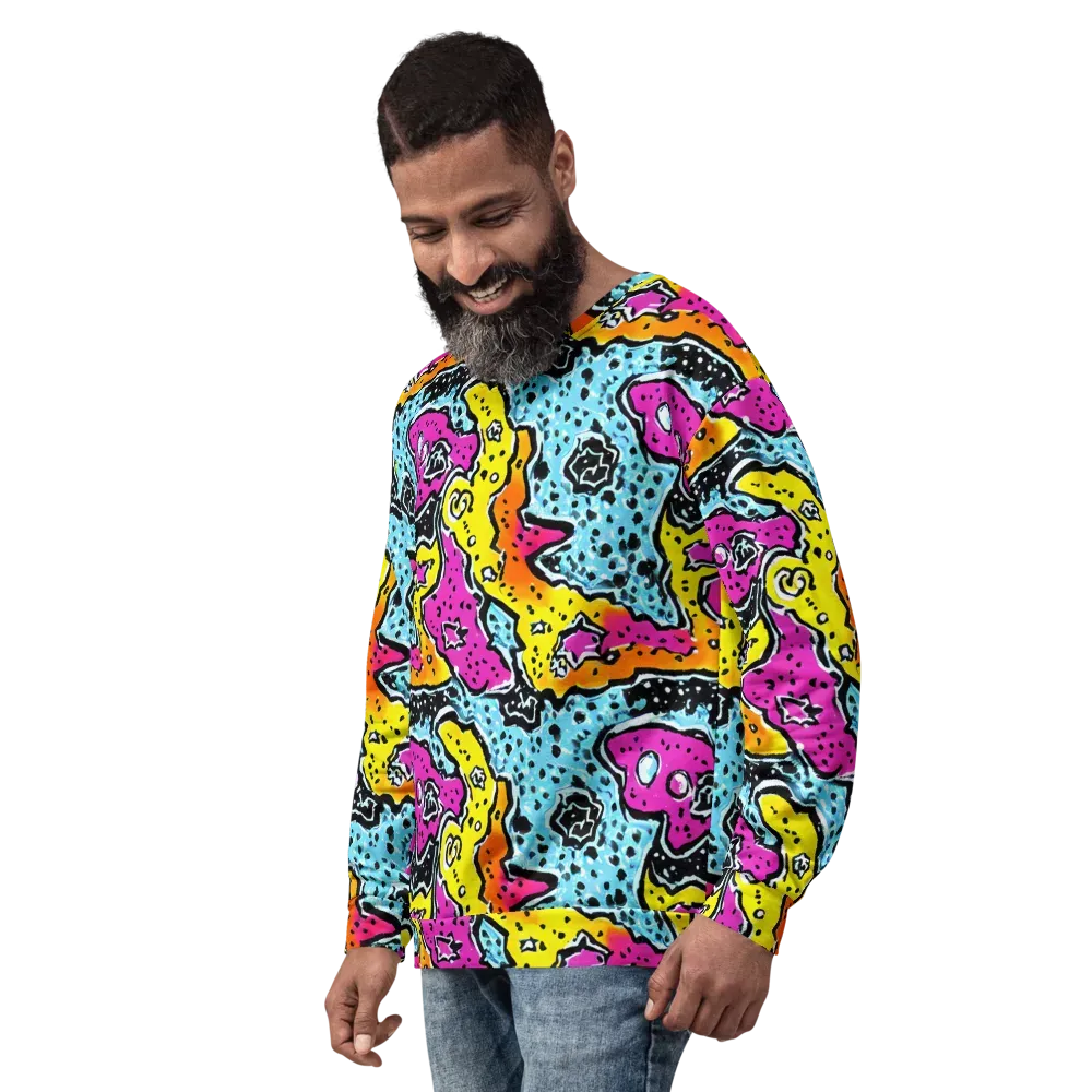 Acid Splash on Sweatshirt — Left Front