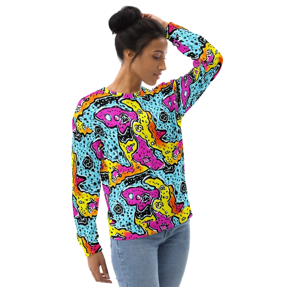 Acid Splash on Sweatshirt — Right Front
