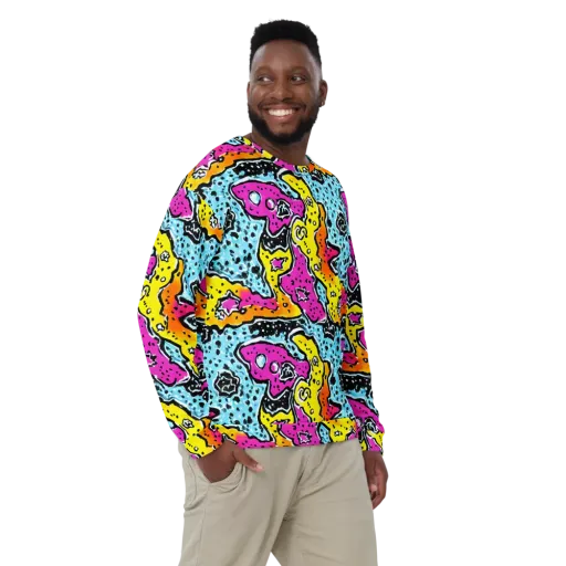 Acid Splash on a Sweatshirt