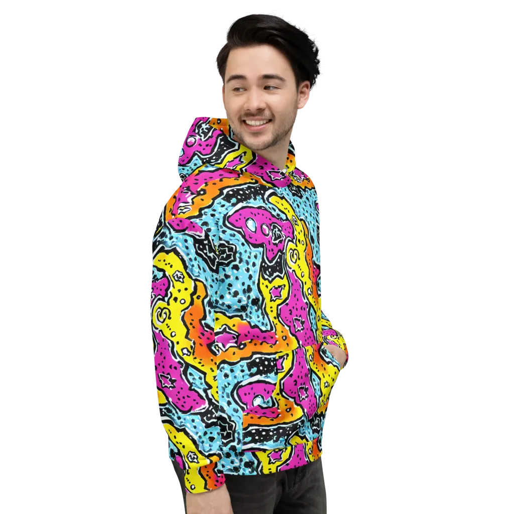 Acid Splash on Hoodie — Right