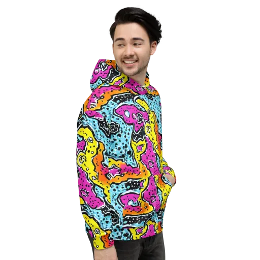 Acid Splash on a Hoodie