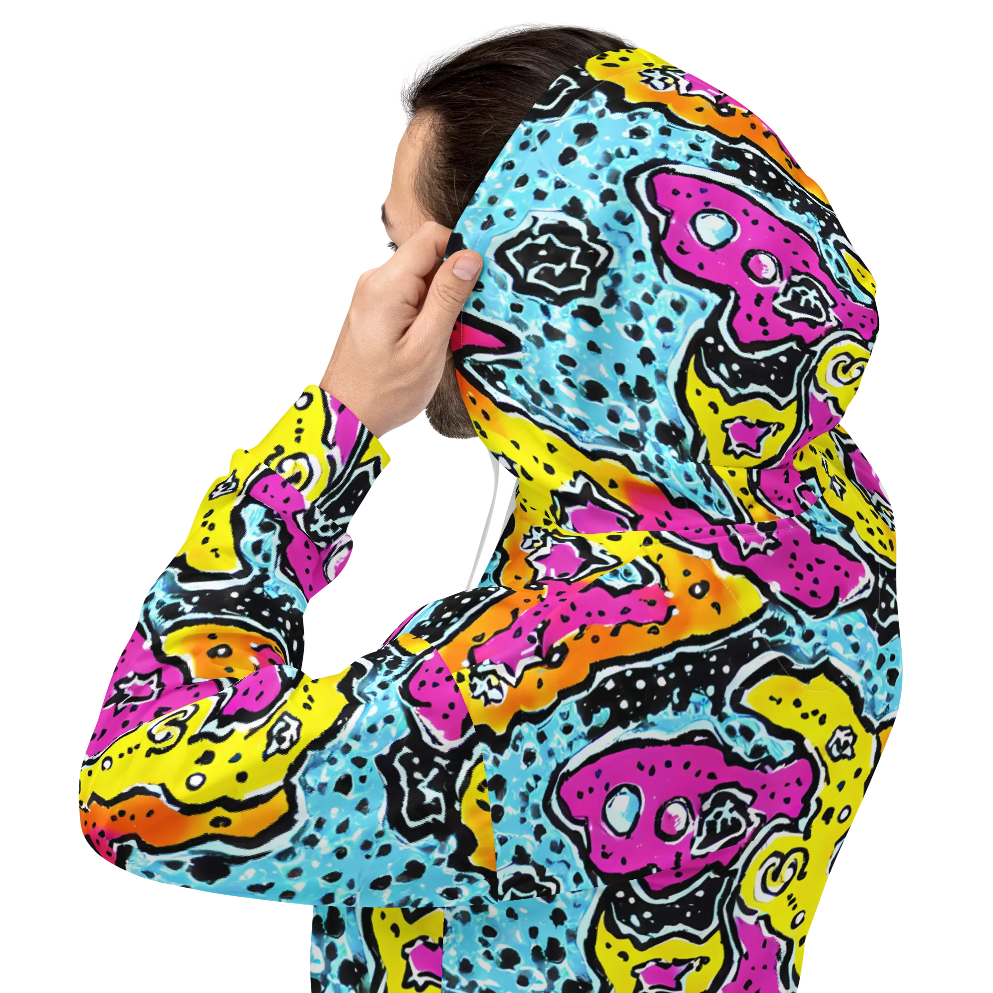 Acid Splash on Hoodie — Back