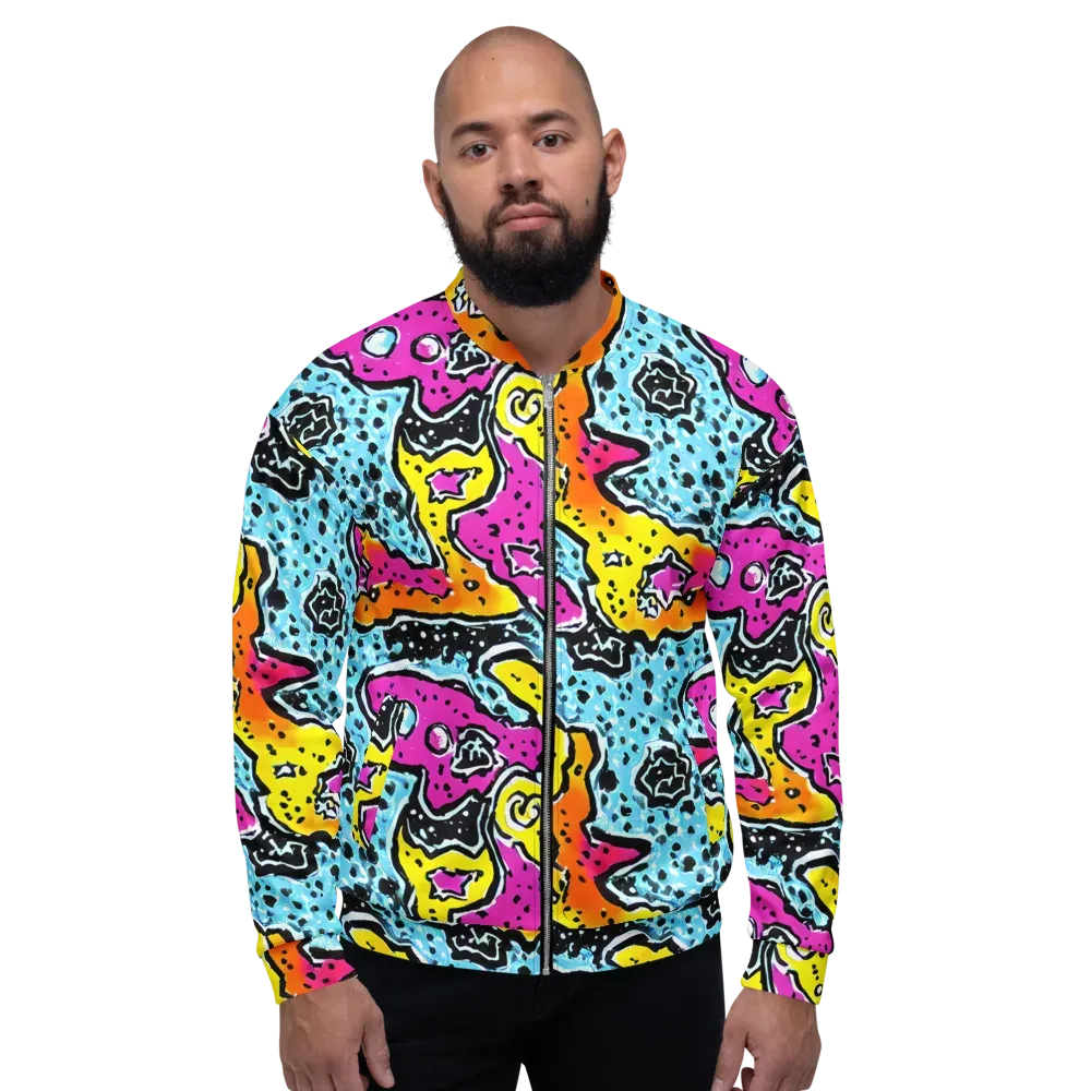 Acid Splash on Bomber Jacket — Front