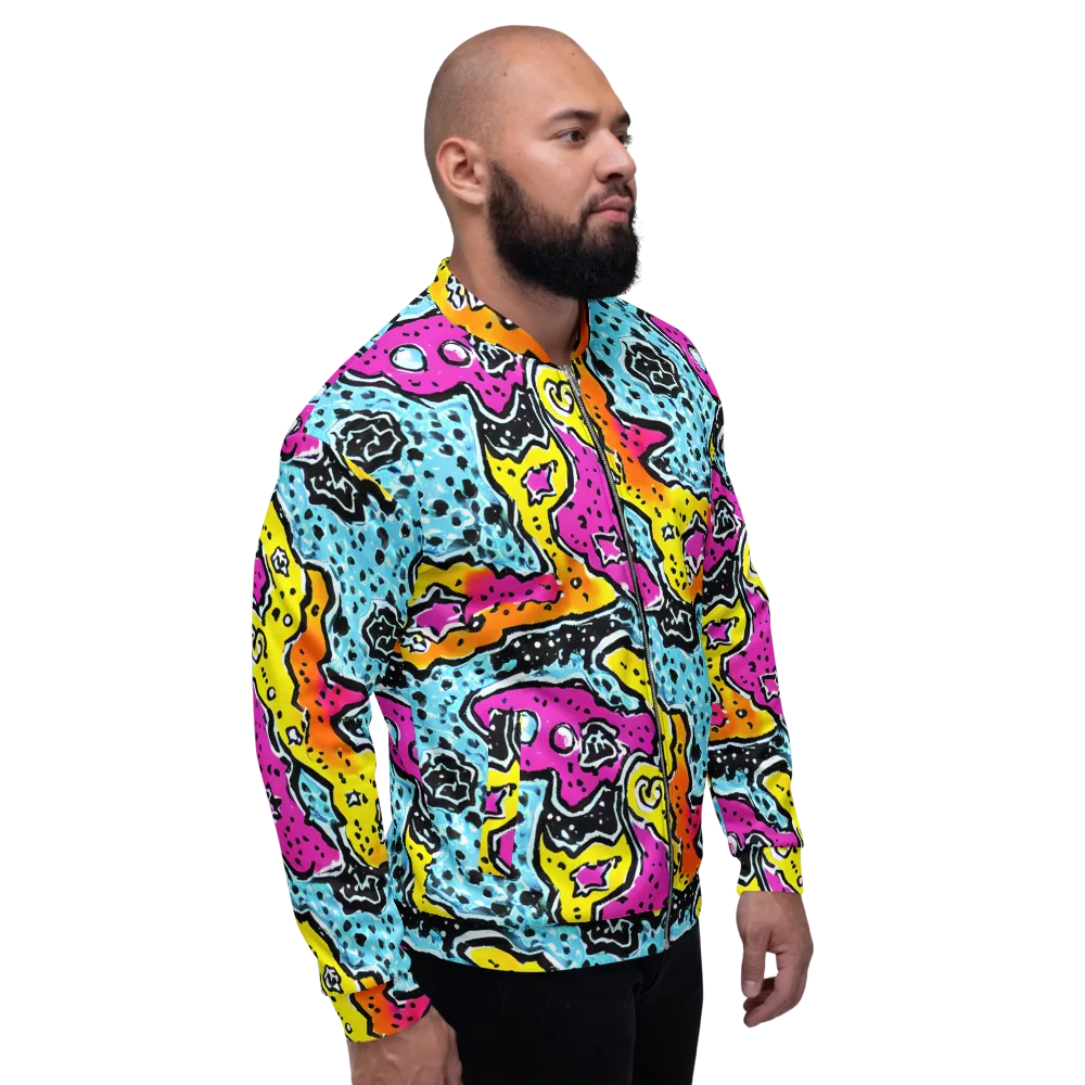 Acid Splash on Bomber Jacket — Right