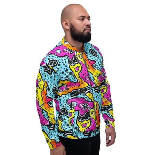 Acid Splash on a Bomber Jacket