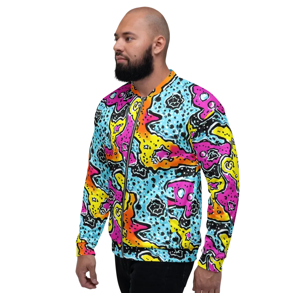Acid Splash on Bomber Jacket — Left